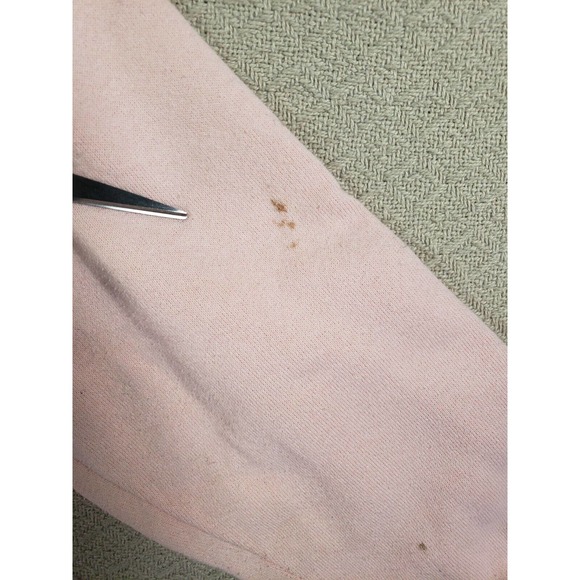 VTG Russell Sweatshirt Mens Large Pink Long‎ Sleeve Pullover Plain Jumper Casual - Picture 8 of 11